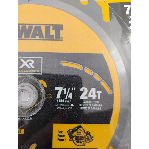 DeWALT 71/4" 24T FAST CUT Framing Saw Blades DWAXR3724 - TB7OCP lot of 2 - Picture 13 of 16